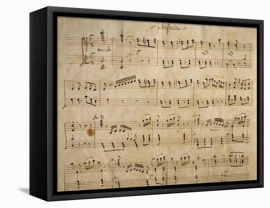 Handwritten Music Score of Elisa, 1830-Simon Mayr-Framed Premier Image Canvas