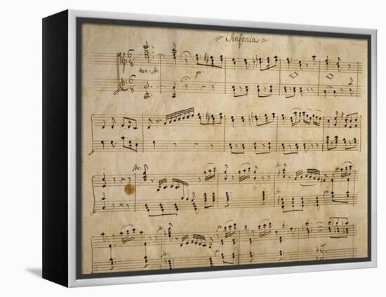 Handwritten Music Score of Elisa, 1830-Simon Mayr-Framed Premier Image Canvas