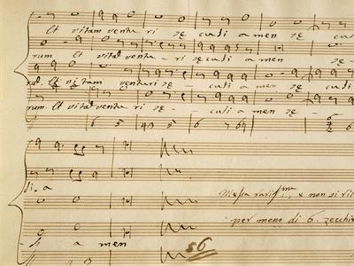 Handwritten Music Score of Mass for Four Voices, Kyrie Eleison' Giclee  Print - Giovanni Pierluigi da Palestrina | Art.com