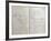 Handwritten Pages from "Romances Sans Paroles" with Crossed out Dedication to Arthur Rimbaud, 1873-Paul Verlaine-Framed Giclee Print