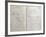 Handwritten Pages from "Romances Sans Paroles" with Crossed out Dedication to Arthur Rimbaud, 1873-Paul Verlaine-Framed Giclee Print