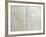 Handwritten Pages from "Romances Sans Paroles" with Crossed out Dedication to Arthur Rimbaud, 1873-Paul Verlaine-Framed Giclee Print