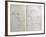 Handwritten Pages from "Romances Sans Paroles" with Crossed out Dedication to Arthur Rimbaud, 1873-Paul Verlaine-Framed Giclee Print