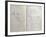 Handwritten Pages from "Romances Sans Paroles" with Crossed out Dedication to Arthur Rimbaud, 1873-Paul Verlaine-Framed Giclee Print