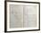 Handwritten Pages from "Romances Sans Paroles" with Crossed out Dedication to Arthur Rimbaud, 1873-Paul Verlaine-Framed Giclee Print