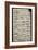 Handwritten Score for Cantata No 9-Johann Sebastian Bach-Framed Giclee Print