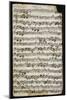 Handwritten Score for Cantata No 9-Johann Sebastian Bach-Mounted Giclee Print