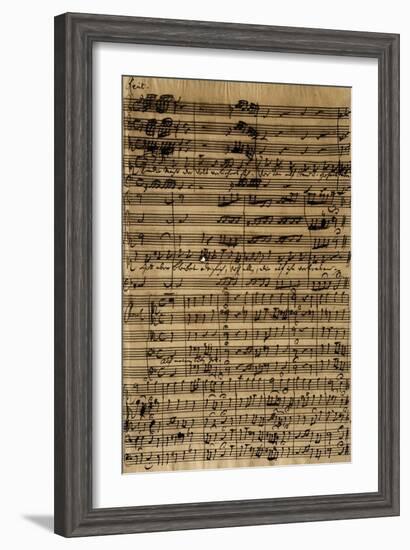 Handwritten Score for Cantatas No188-Johann Sebastian Bach-Framed Giclee Print