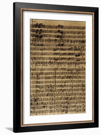 Handwritten Score for Cantatas No188-Johann Sebastian Bach-Framed Giclee Print