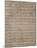 Handwritten Score for German Requiem-Johannes Brahms-Mounted Giclee Print