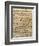 Handwritten Score for Mass in B Minor, BWV 232-Johann Sebastian Bach-Framed Giclee Print