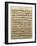 Handwritten Score for Mass in B Minor, BWV 232-Johann Sebastian Bach-Framed Giclee Print