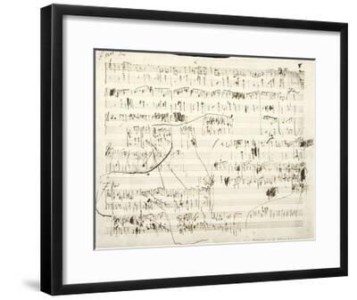 Handwritten Score For Mazurka In F Minor Opus 68 No 4 1849 Giclee Print By Frederic Chopin Art Com