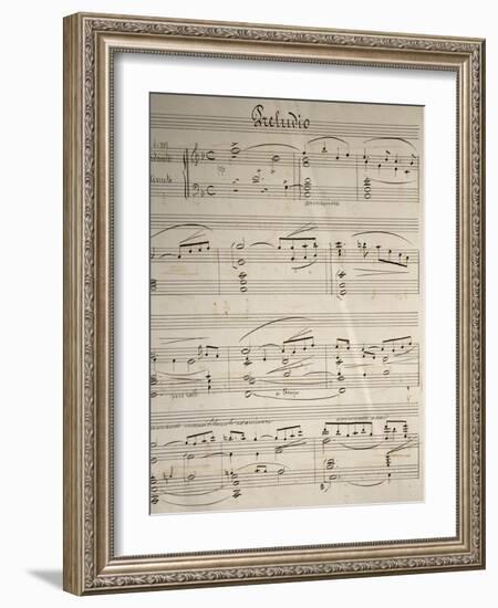 Handwritten Sheet Music for Cavalleria Rusticana-null-Framed Giclee Print