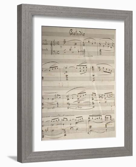 Handwritten Sheet Music for Cavalleria Rusticana-null-Framed Giclee Print