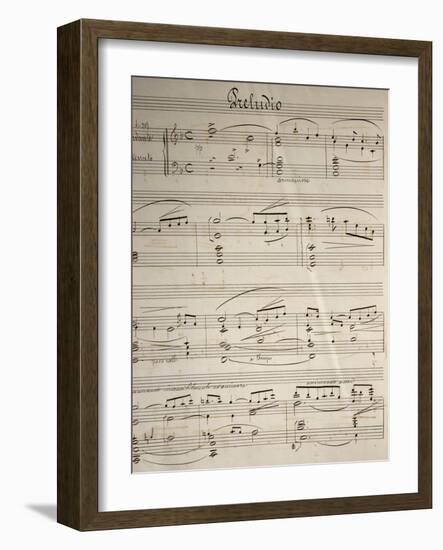 Handwritten Sheet Music for Cavalleria Rusticana-null-Framed Giclee Print