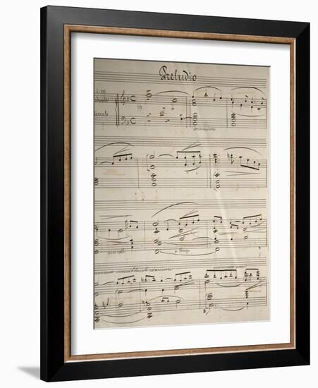 Handwritten Sheet Music for Cavalleria Rusticana-null-Framed Giclee Print