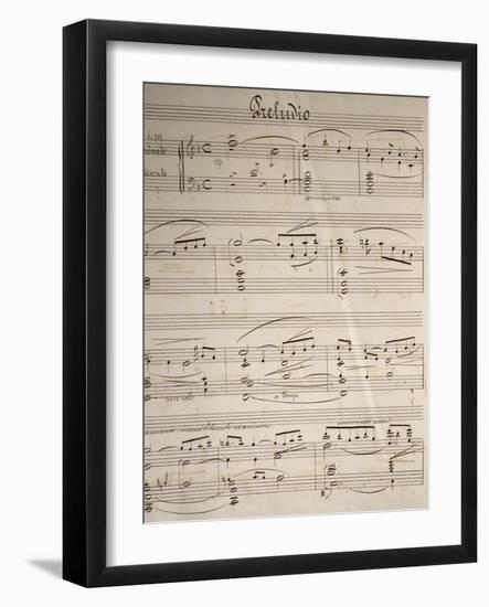 Handwritten Sheet Music for Cavalleria Rusticana-null-Framed Giclee Print