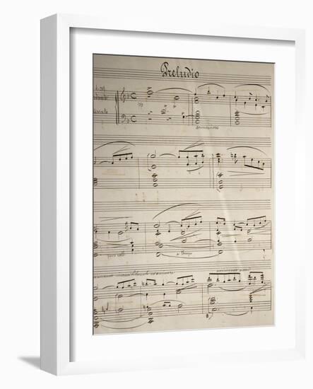 Handwritten Sheet Music for Cavalleria Rusticana-null-Framed Giclee Print