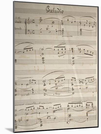 Handwritten Sheet Music for Cavalleria Rusticana-null-Mounted Giclee Print
