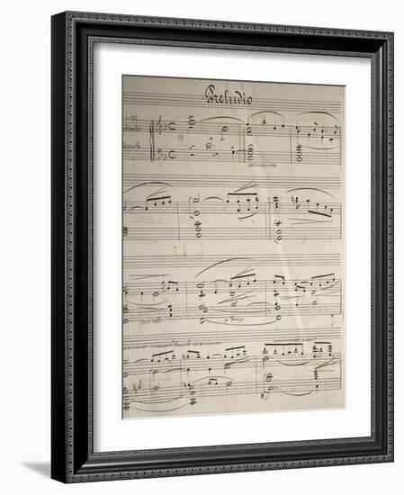 Handwritten Sheet Music for Cavalleria Rusticana-null-Framed Giclee Print