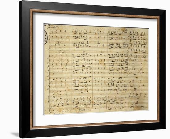 Handwritten Sheet Music for I Puritani-null-Framed Giclee Print