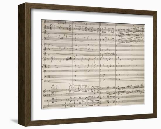 Handwritten Sheet Music for Isabeau, Opera by Pietro Mascagni-null-Framed Giclee Print