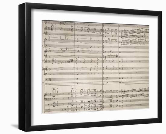 Handwritten Sheet Music for Isabeau, Opera by Pietro Mascagni-null-Framed Giclee Print