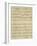 Handwritten Sheet Music for La Rondine-null-Framed Giclee Print