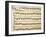 Handwritten Sheet Music for the Sonata Prima for Violin and Bass, Allegro Assai-Giuseppe Tartini-Framed Giclee Print