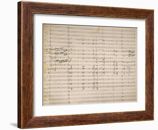 Handwritten Sheet Music of Cavalleria Rusticana-null-Framed Giclee Print