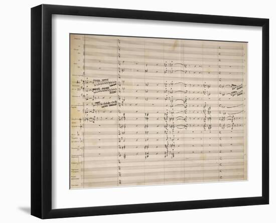 Handwritten Sheet Music of Cavalleria Rusticana-null-Framed Giclee Print