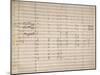 Handwritten Sheet Music of Cavalleria Rusticana-null-Mounted Giclee Print