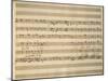 Handwritten Sheet Music of Stabat Mater, 1735-Giovanni Battista Pergolesi-Mounted Giclee Print