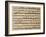 Handwritten Sheet Music of the Concert No 1-Benedetto Marcello-Framed Giclee Print