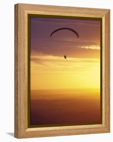 Hang Glider at Sunset, Palouse, Washington, USA-Nancy Rotenberg-Framed Premier Image Canvas