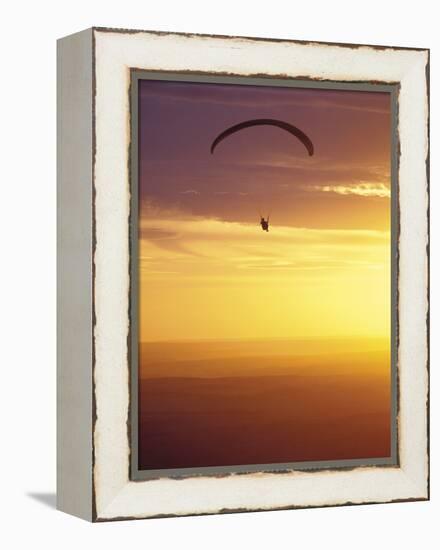 Hang Glider at Sunset, Palouse, Washington, USA-Nancy Rotenberg-Framed Premier Image Canvas