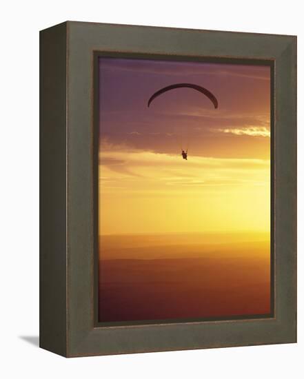 Hang Glider at Sunset, Palouse, Washington, USA-Nancy Rotenberg-Framed Premier Image Canvas