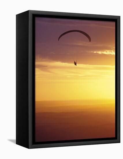 Hang Glider at Sunset, Palouse, Washington, USA-Nancy Rotenberg-Framed Premier Image Canvas