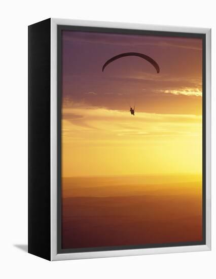 Hang Glider at Sunset, Palouse, Washington, USA-Nancy Rotenberg-Framed Premier Image Canvas