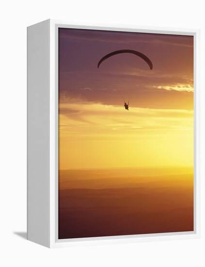 Hang Glider at Sunset, Palouse, Washington, USA-Nancy Rotenberg-Framed Premier Image Canvas