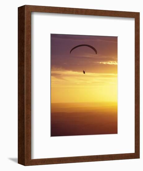 Hang Glider at Sunset, Palouse, Washington, USA-Nancy Rotenberg-Framed Photographic Print