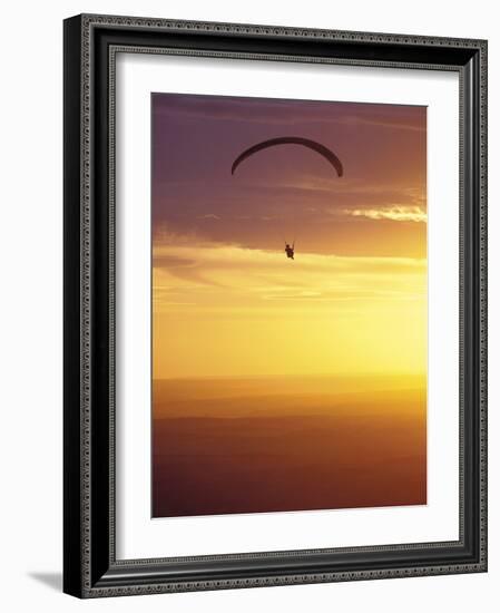 Hang Glider at Sunset, Palouse, Washington, USA-Nancy Rotenberg-Framed Photographic Print