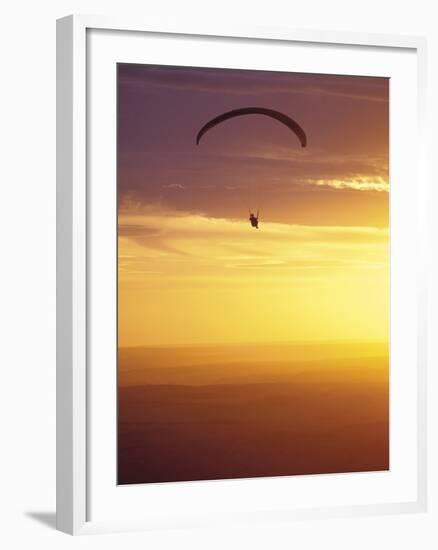 Hang Glider at Sunset, Palouse, Washington, USA-Nancy Rotenberg-Framed Photographic Print