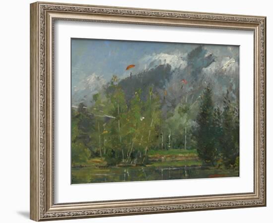 Hang Gliders at Chamonix, 2007-Pat Maclaurin-Framed Giclee Print