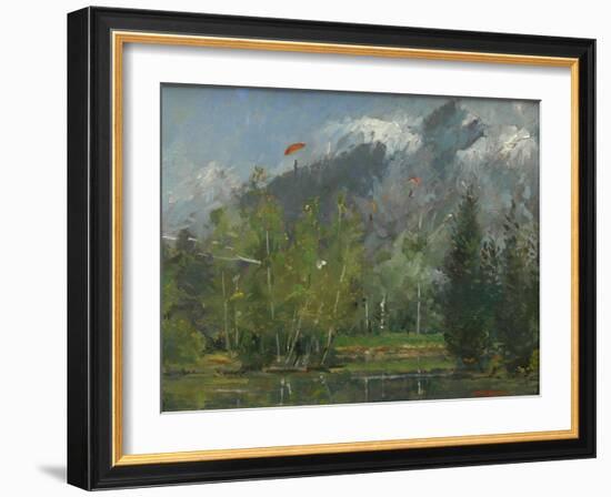 Hang Gliders at Chamonix, 2007-Pat Maclaurin-Framed Giclee Print