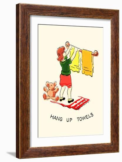 Hang Up Towels-null-Framed Art Print
