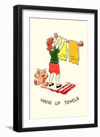 Hang Up Towels-null-Framed Art Print