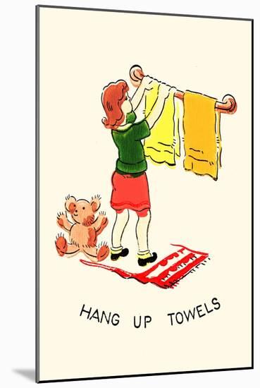 Hang Up Towels-null-Mounted Art Print