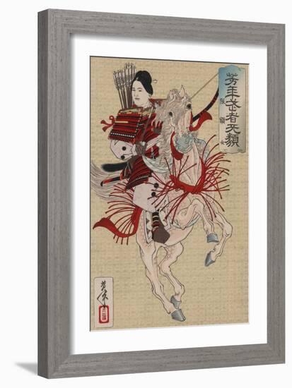 Hangaku Gozen, C.1885-Tsukioka Yoshitoshi-Framed Giclee Print